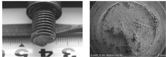 螺栓脆性斷裂形貌，螺栓脆性斷口形貌