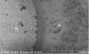 圖13-3 斷面背散射電子圖像